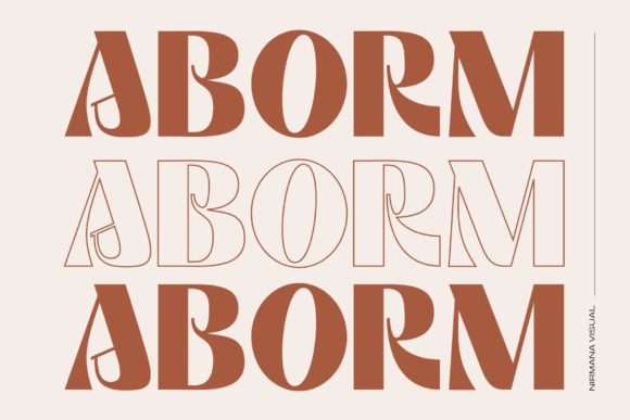 Aborm: A Modern Display Font with Typographic Flair