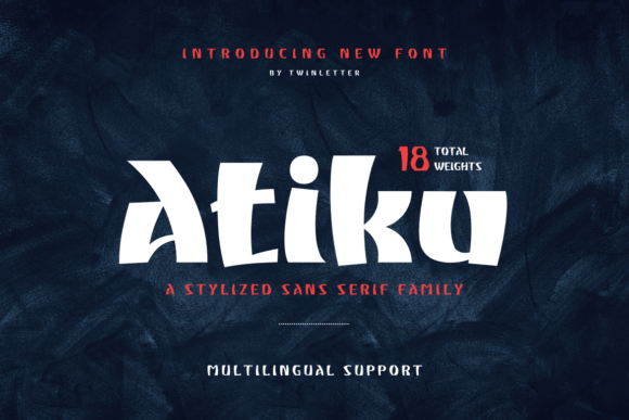 Atiku and Atiku: A Bold, Cool, and Vintage Styled Display Font for Creative Expression
