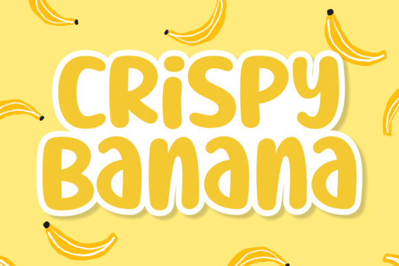 Crispy Banana: A Playful Display Font for Creative Projects