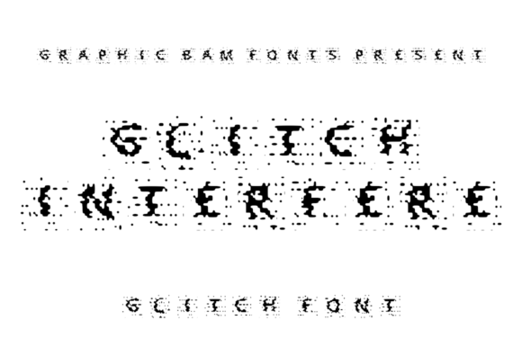 Glitch Interfere: A Bold, Glitched Typeface for the Digital Age