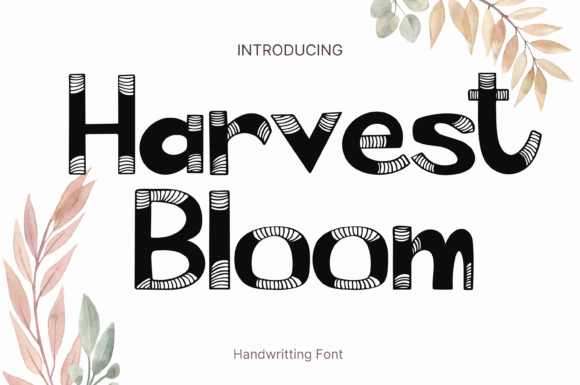 Harvest Bloom: A Display Font That Elevates Visual Creativity