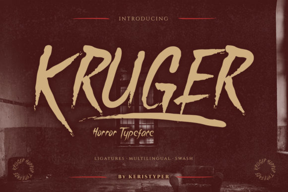 Kruger: A Spooky Display Font for Bold Design Statements