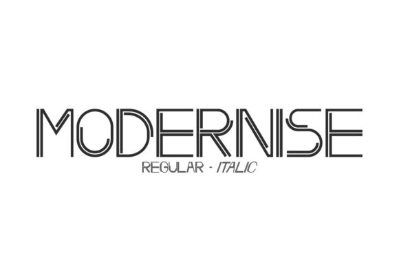 Modernise: A Bold Display Font for Creative Projects