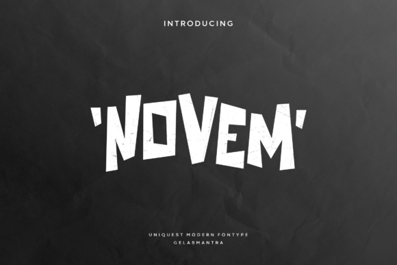 NOVEM: A PLAYFUL YET MODERN ALL-CAPS FONT