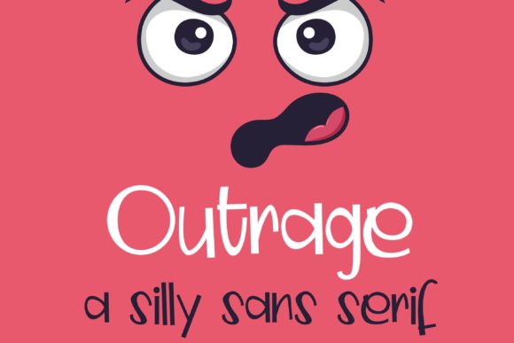 Outrage: A Bold Display Font for Creative Projects