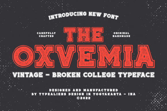 Oxvemia: A Bold Vintage Font for Strong Branding
