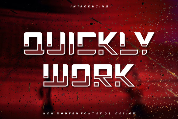 Quickly Work: The Bold Display Font for Modern Branding