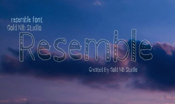 Resemble: A Simple and Versatile Display Font for Modern Designers