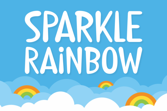 Sparkle Rainbow: A Vibrant Display Font for Modern Design Projects