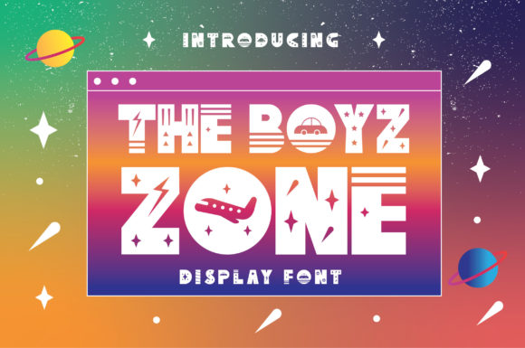 The Boyz Zone: A Bold Display Font with a Youthful Touch