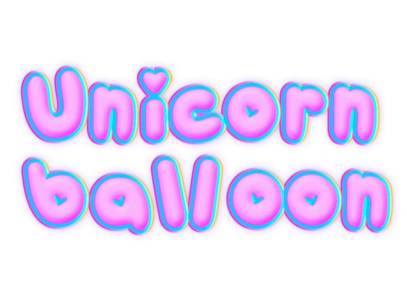 Unicorn Balloon: A Magical Font for Creative Expression